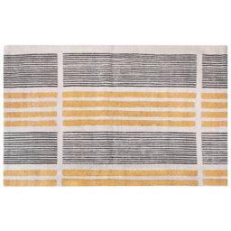 Beliani Rug Katra Beige 140 X 200 Cm Cotton - thumbnail 4