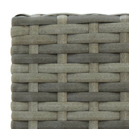 Berkfield 5 Piece Outdoor Bar Set With Armrest Poly Rattan Grey - thumbnail 8