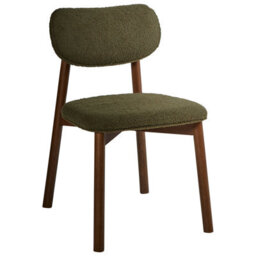 Beliani Set Of 2 Dining Chairs Mills Boucle Brown/ Green - thumbnail 5