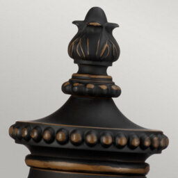 Luminosa Lighting Elstead Luverne 1 Light Outdoor Pedestal Light Rubbed Bronze Ip44, E27 - thumbnail 2