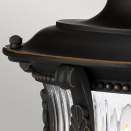 Luminosa Lighting Elstead Luverne 1 Light Outdoor Pedestal Light Rubbed Bronze Ip44, E27 - thumbnail 3
