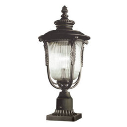 Luminosa Lighting Elstead Luverne 1 Light Outdoor Pedestal Light Rubbed Bronze Ip44, E27