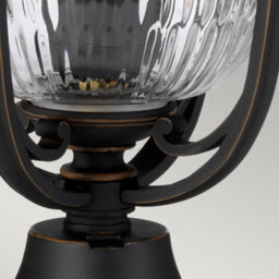 Luminosa Lighting Elstead Luverne 1 Light Outdoor Pedestal Light Rubbed Bronze Ip44, E27 - thumbnail 5