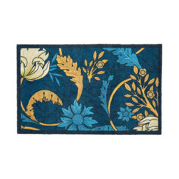 Artsy Doormats William Morris Blue Indoor Washable Doormat 80X50Cm - thumbnail 3
