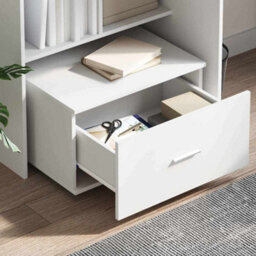 Walplus Desk With Drawer White 131.5 X 50 X 106.5 Cm Engineered Wood - thumbnail 4