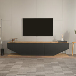 Decorotika Pearl Tv Stand Tv Unit For Tvs Up To 71 Inch Oud And Black