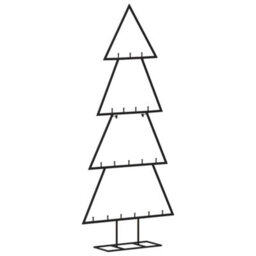 Berkfield Metal Christmas Tree For Decoration Black 90 Cm - thumbnail 5