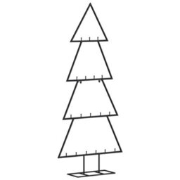 Berkfield Metal Christmas Tree For Decoration Black 90 Cm - thumbnail 2