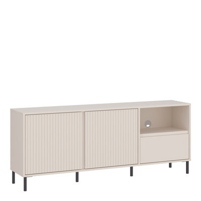 Furniture To Go Avenale Wide Tv Cabinet 2 Door 1 Drawer In Cashmere - image 1