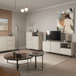 Furniture To Go Avenale Wide Tv Cabinet  2 Door 1 Drawer In Cashmere - thumbnail 7