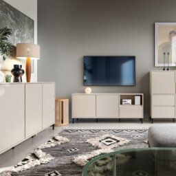 Furniture To Go Avenale Wide Tv Cabinet  2 Door 1 Drawer In Cashmere - thumbnail 5