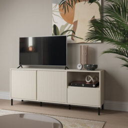 Furniture To Go Avenale Wide Tv Cabinet  2 Door 1 Drawer In Cashmere - thumbnail 4