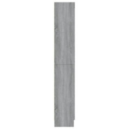 Berkfield Vitrine Cabinet Grey Sonoma 82.5X30.5X185.5 Cm Engineered Wood - thumbnail 4