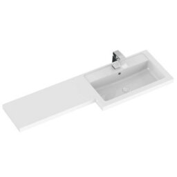 Hudson Reed Fusion 1200mm Right-Hand Basin & Freestanding Vanity Unit - Charcoal Black Matt - thumbnail 2