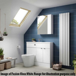 Hudson Reed Fusion 1200mm Right-Hand Basin & Freestanding Vanity Unit - Charcoal Black Matt - thumbnail 3