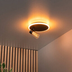 Lucide Everina Led Single Ceiling Spotlight With Remote Control Black - thumbnail 5