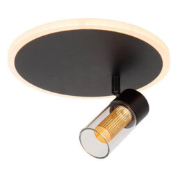 Lucide Everina Led Single Ceiling Spotlight With Remote Control Black - thumbnail 2