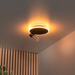 Lucide Everina Led Single Ceiling Spotlight With Remote Control Black - thumbnail 6
