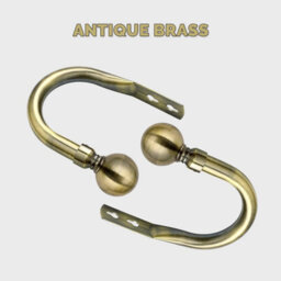 Ameha Set Of 2 Brushed Antique Brass Curtain Hold Backs With Balls Stylish Wall Tie Back And Built To Last Holder Hooks