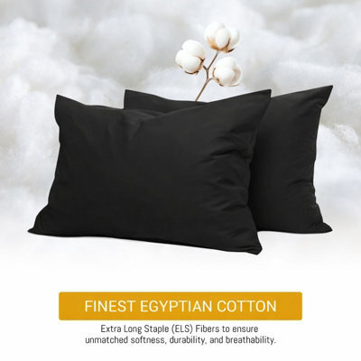 Pamposh 400 Thread Count Egyptian Cotton Pillow Cases 2 Pack Breathable Ultrasoft Pillow Covers - image 1