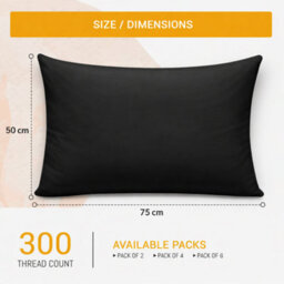 Pamposh 400 Thread Count Egyptian Cotton Pillow Cases 2 Pack Breathable Ultrasoft Pillow Covers - thumbnail 2