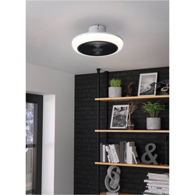 Loops Sleek Modern Integrated Led Ceiling Light In White And Black For Indoor Spaces - image 1