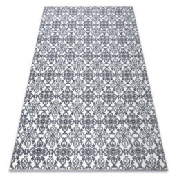RugsX Carpet Argent - W4949 Flowers White / Grey 200X290 Cm - thumbnail 1