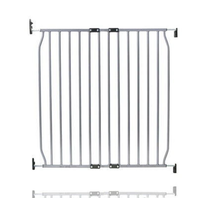 Safetots Eco Screw Fit Baby Gate, Grey, 80Cm - 90Cm, Stair Gate For Toddler And Baby, Screw Fit Safety Barrier - image 1
