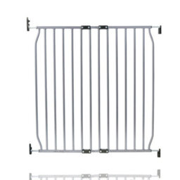 Safetots Eco Screw Fit Baby Gate, Grey, 80Cm - 90Cm, Stair Gate For Toddler And Baby, Screw Fit Safety Barrier - thumbnail 1
