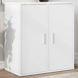 Berkfield Durable Shoe Cabinets 2 Pcs White 32X35X70 Cm Engineered Wood - thumbnail 3