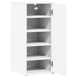 Berkfield Durable Shoe Cabinets 2 Pcs White 32X35X70 Cm Engineered Wood - thumbnail 5