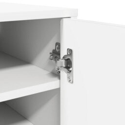 Berkfield Durable Shoe Cabinets 2 Pcs White 32X35X70 Cm Engineered Wood - thumbnail 9