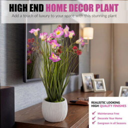 Crystals 50Cm Modern Faux Artificial Morning Glory Plantsplants In Pot Silk Flowers - thumbnail 4