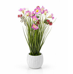 Crystals 50Cm Modern Faux Artificial Morning Glory Plantsplants In Pot Silk Flowers - thumbnail 2