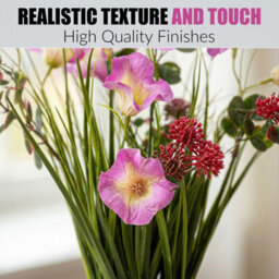 Crystals 50Cm Modern Faux Artificial Morning Glory Plantsplants In Pot Silk Flowers - thumbnail 9