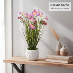 Crystals 50Cm Modern Faux Artificial Morning Glory Plantsplants In Pot Silk Flowers - thumbnail 6