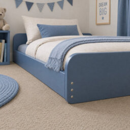 Strictly Beds and Bunks Leon Blue Montessori Pine Low Floor Bed, 3Ft Single - thumbnail 5