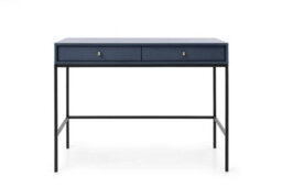 Arte Mono Contemporary Dressing Table Computer Desk 2 Drawers Navy (H)780mm (W)1040mm (D)500mm - thumbnail 3