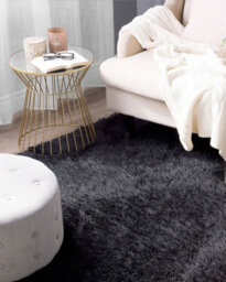 Beliani Shaggygy Rug Cide Black 160 X 230 Cm - thumbnail 2