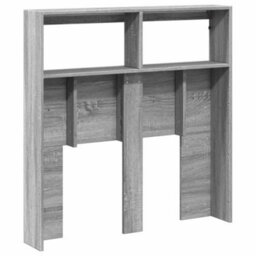 Berkfield Headboard Cabinet With Led Grey Sonoma 100X17X102 Cm - thumbnail 8