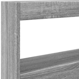 Berkfield Headboard Cabinet With Led Grey Sonoma 100X17X102 Cm - thumbnail 9