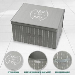 GEEZY The Magic Toy Shop Storage Box Collapsible Folding Large Jumbo Chest Kids Room Toy Box Heart Design - thumbnail 3