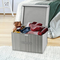 GEEZY The Magic Toy Shop Storage Box Collapsible Folding Large Jumbo Chest Kids Room Toy Box Heart Design - thumbnail 2