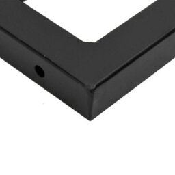 Berkfield Basin Shelf Wall Mounted Steel And Solid Wood Acacia - thumbnail 9