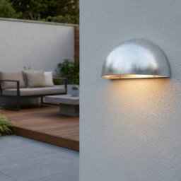 Nordlux Scorpius Outdoor Galvanized Steel Wall Light Coastal/marine Safe Silver,mains - thumbnail 7