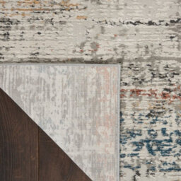 Grey/multi Rug, Abstract Anti-Shed Rug, 10mm Thickness Luxurious Modern Rug For Bedroom, & Dining Room-66Cm X 230Cm (Runner) - thumbnail 7