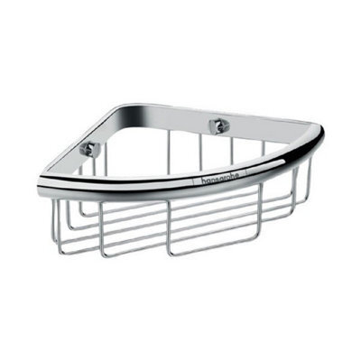 Hansgrohe Logis Bathroom Corner Shower Caddy Chrome Stainless Steel Stylish