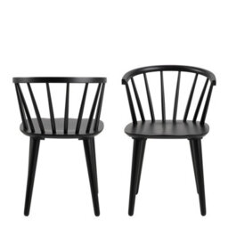Furniture To Go Ida Dining Chair In Black Set Of 2 - thumbnail 2