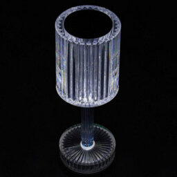 Thehotsale Cylindrical Lampshade Three-Tone Color Transparent Dimmable Table Lamp Bedside Lighting Decor For Bedroom - thumbnail 2