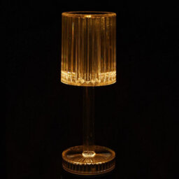 Thehotsale Cylindrical Lampshade Three-Tone Color Transparent Dimmable Table Lamp Bedside Lighting Decor For Bedroom - thumbnail 1